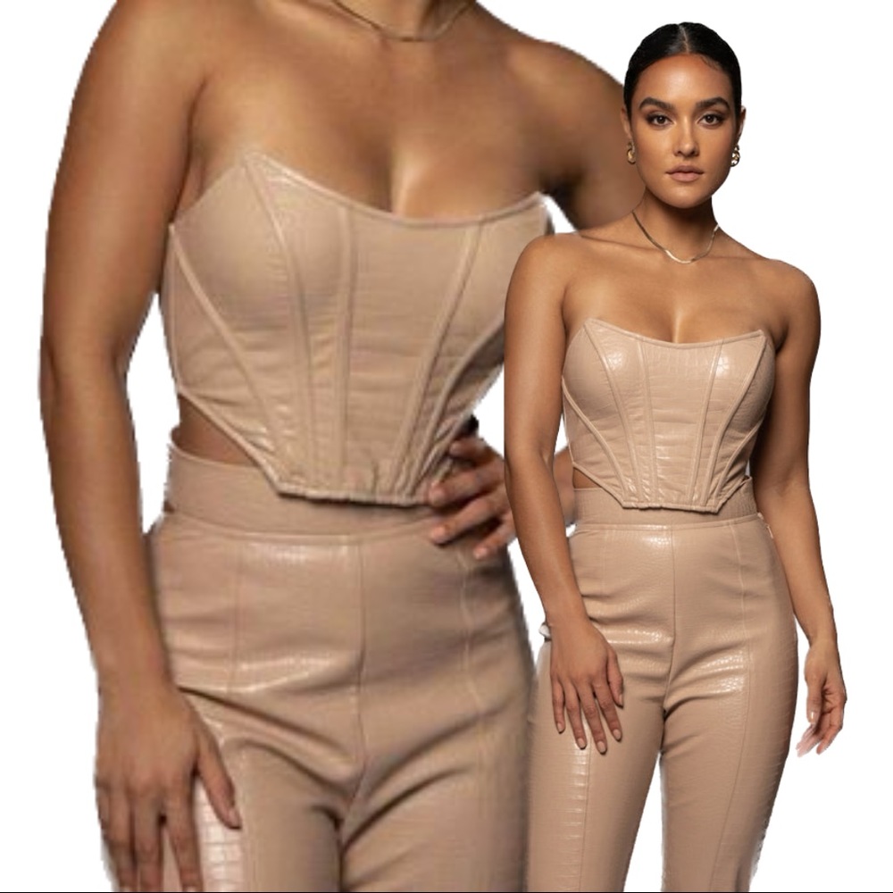 JLux Label Croc Corset